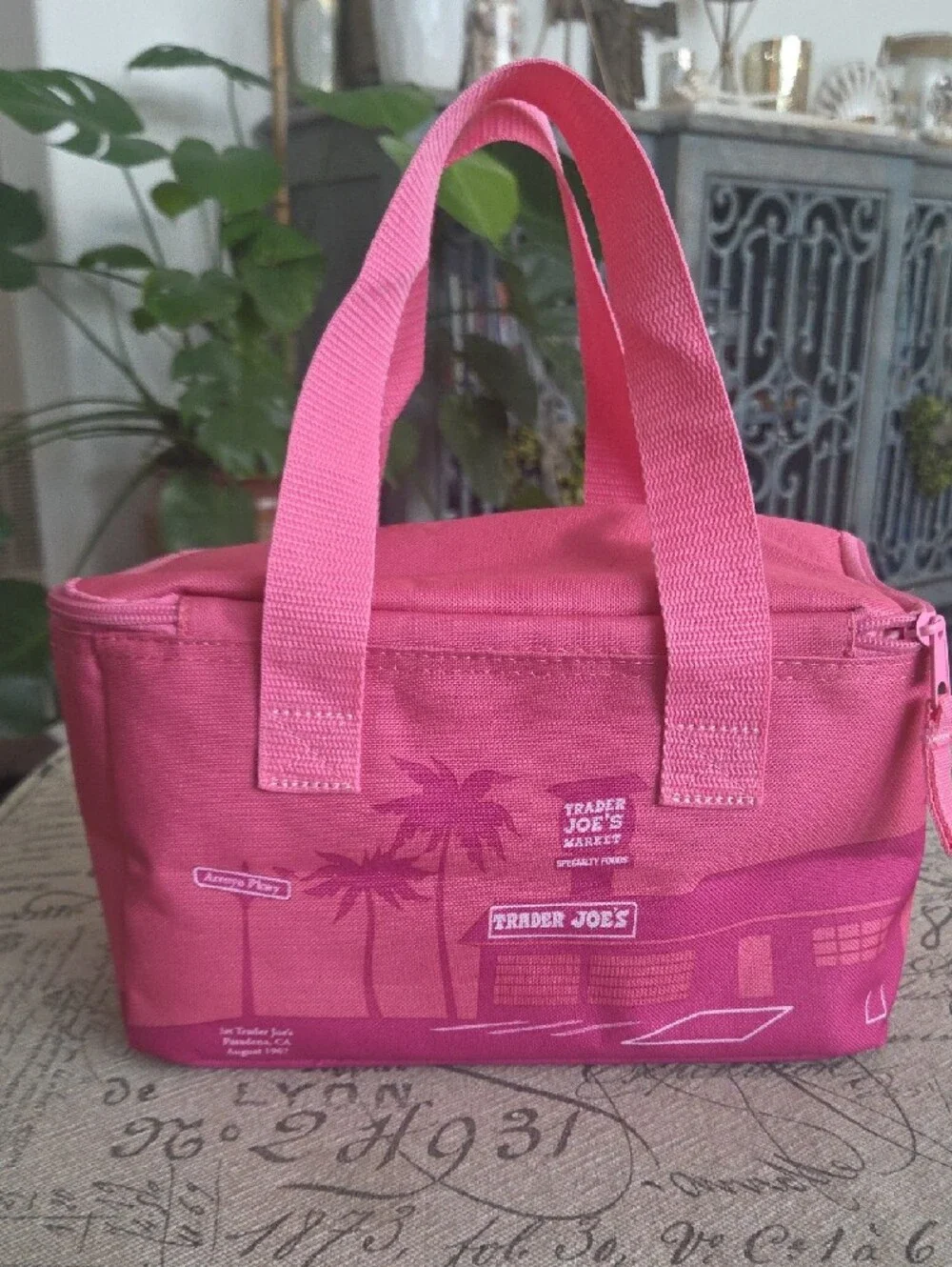 New Trader Joes Pink Insulated Tote Bag